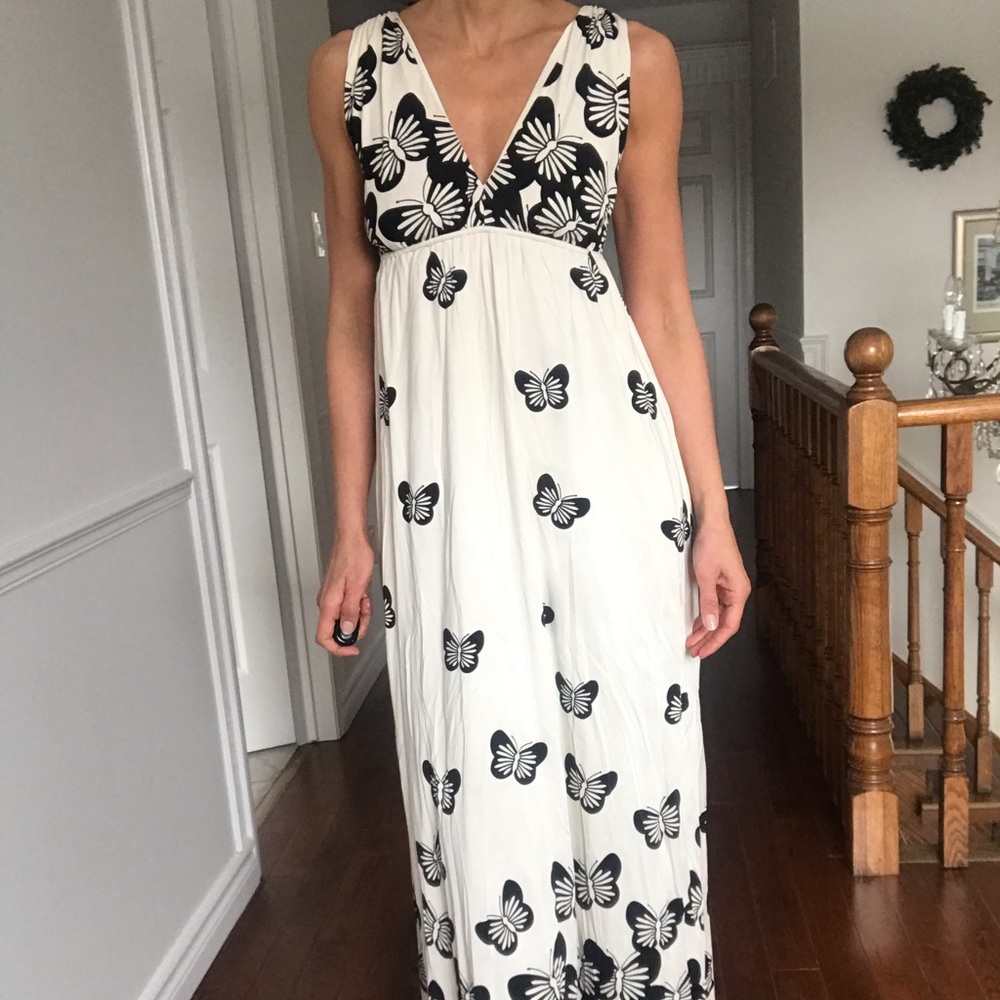 Alice and Olivia Butterfly Maxi Dress